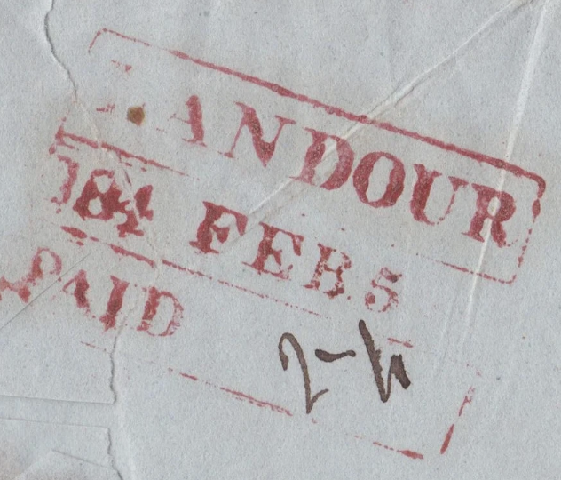 Landour HG 4 handstamp