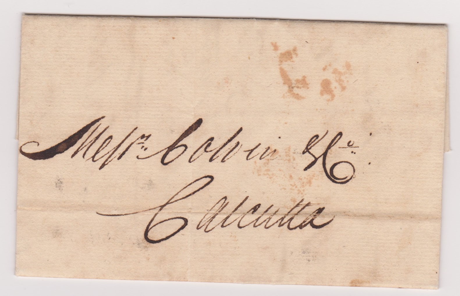 Lucknow HG 1 pre stamp cover — back (COV-580)