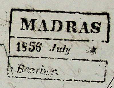 Madras HG 20 handstamp