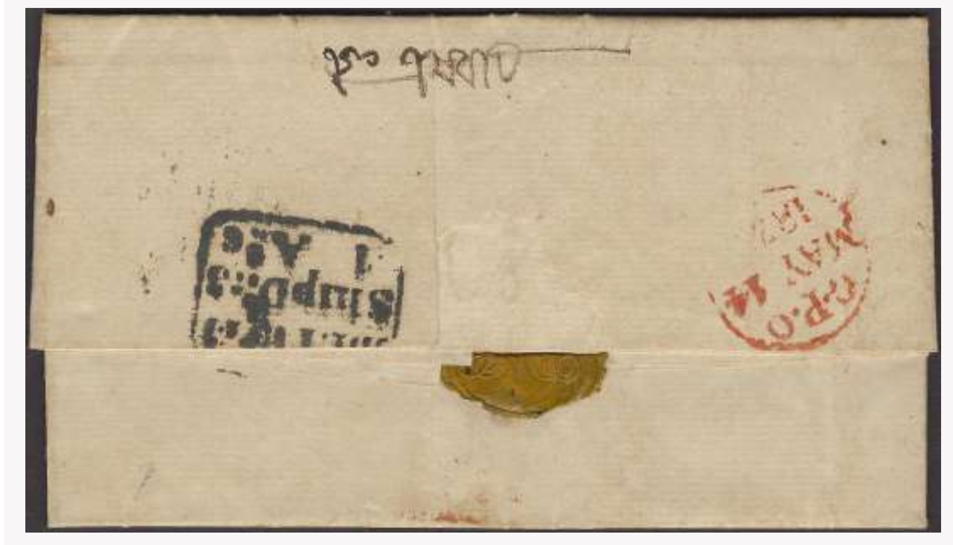 1759 Calcutta SR13 pre stamp cover — COV-2879