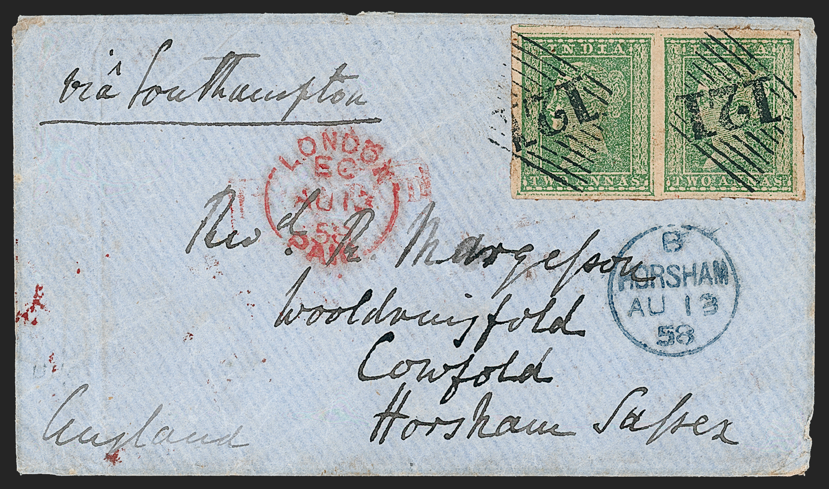 Warree HG 1 pre stamp cover — back (COV-2784)