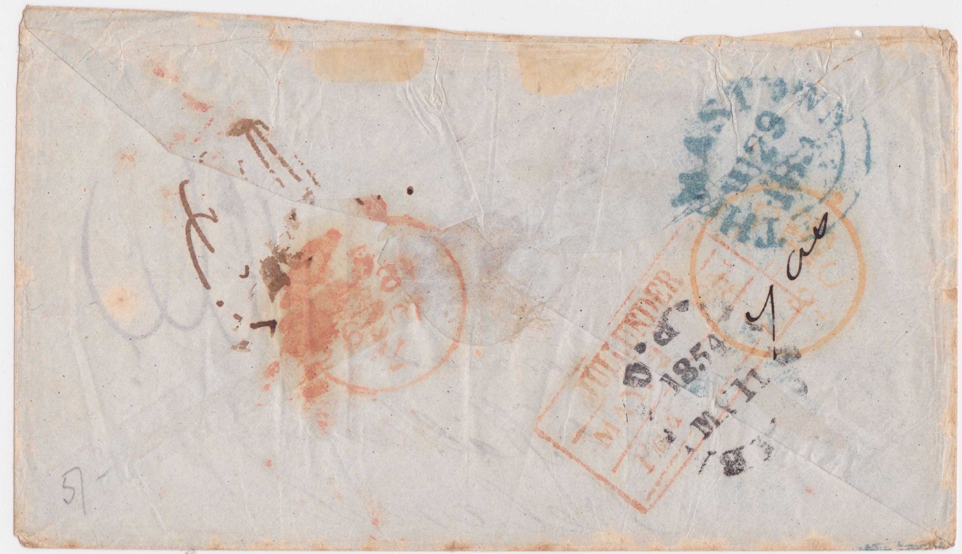 Jullunder HG 5 pre stamp cover — COV-957