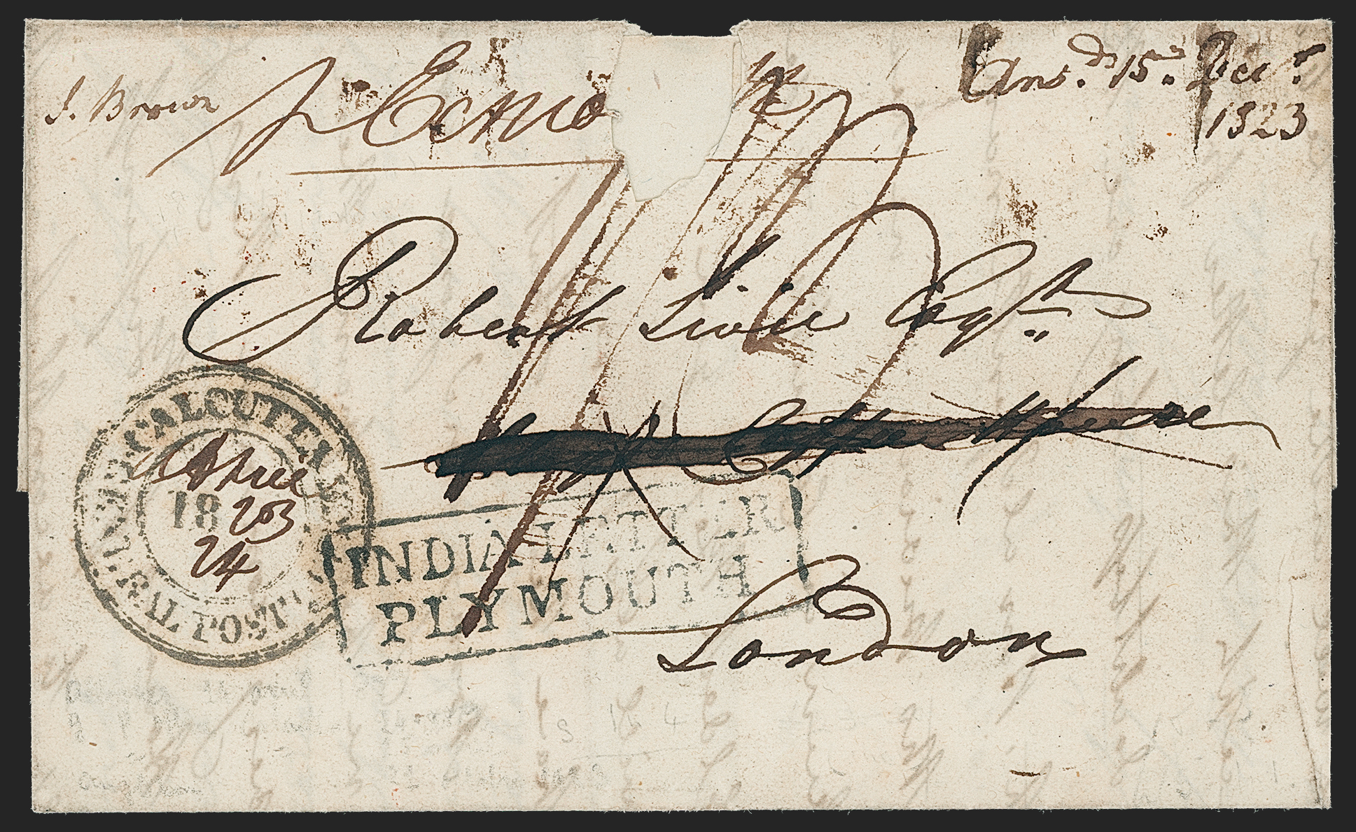 Pre-stamp cover of India — Allyghur HG 2, scan 2 (COV-5236)