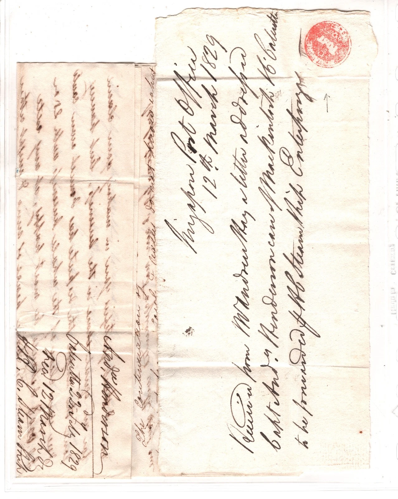 Kedgeree HG 3 pre stamp cover — back (COV-3498)