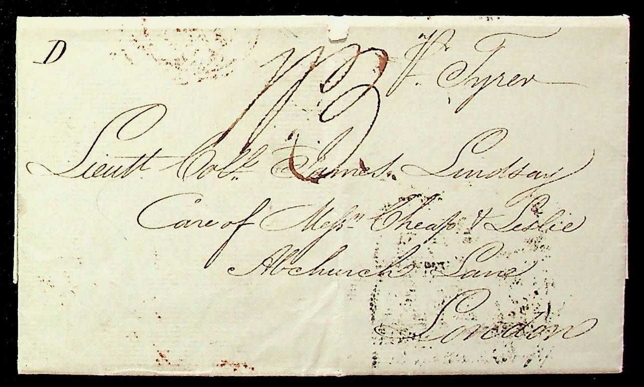 Pre-stamp cover of India — Calcutta SD9, scan 2 (COV-4901)