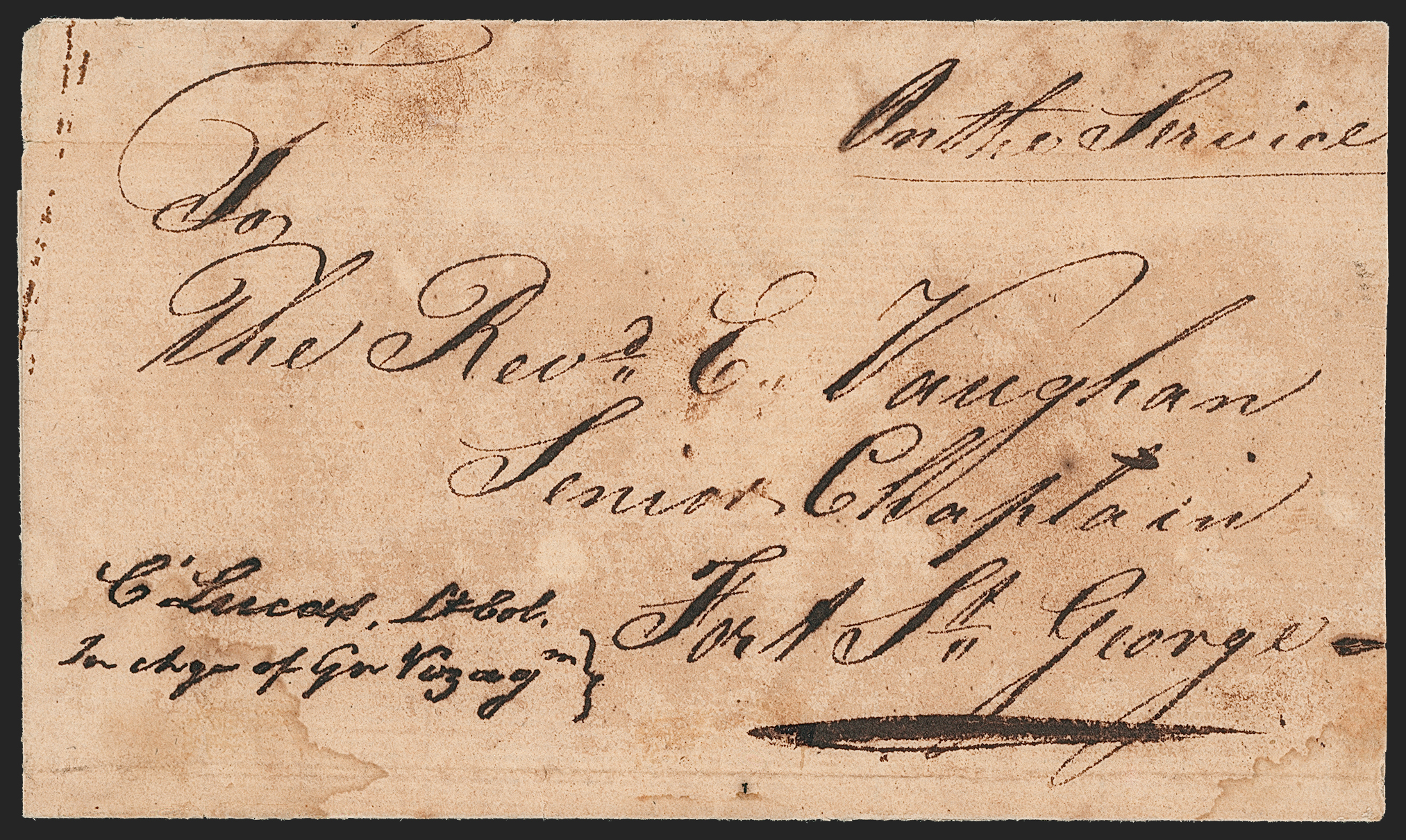 Pre-stamp cover of India — Vizagapatam HG 3, scan 2 (COV-5658)