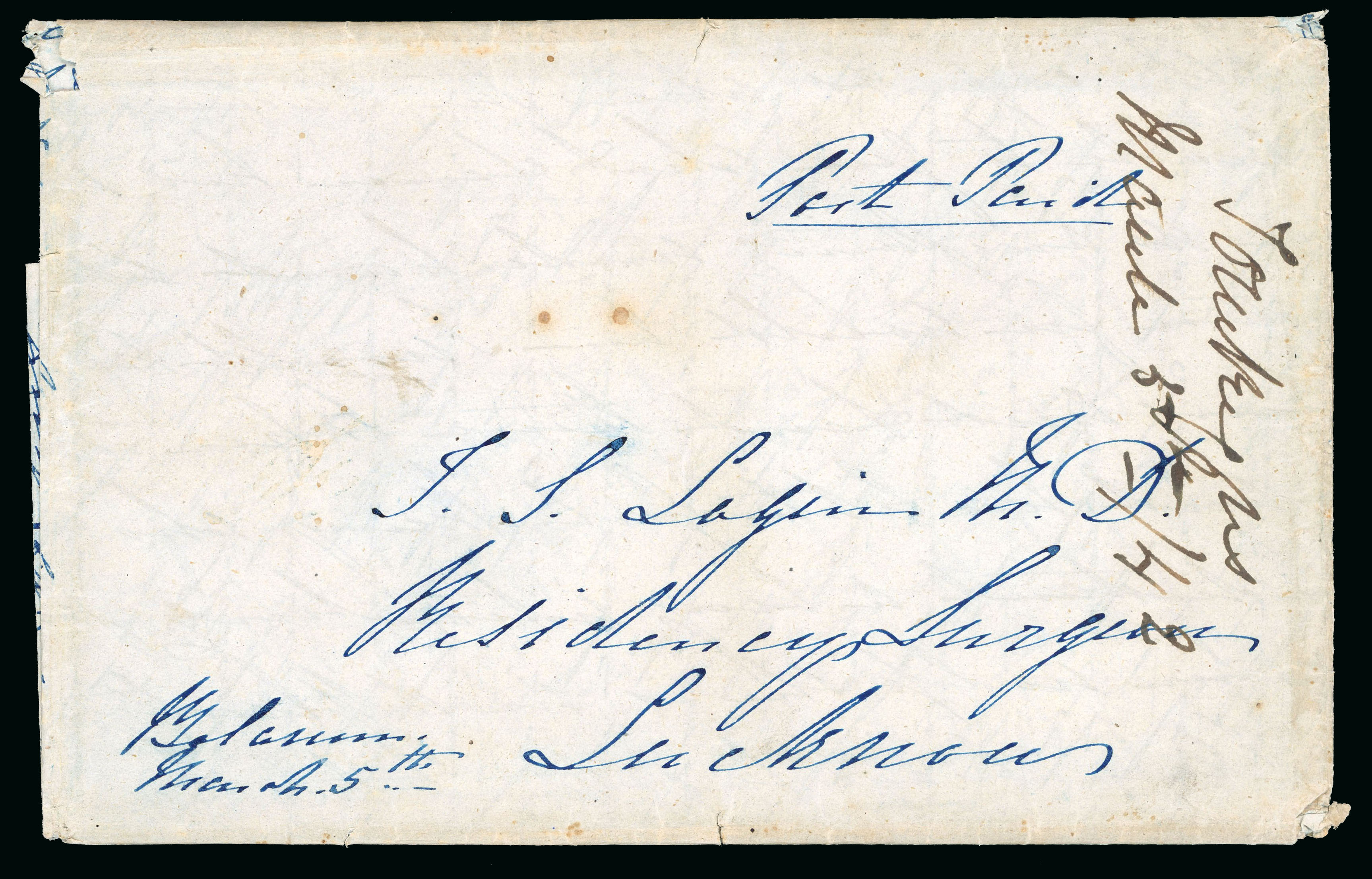 Bolaram HG 1 pre stamp cover — scan 2 (COV-889)