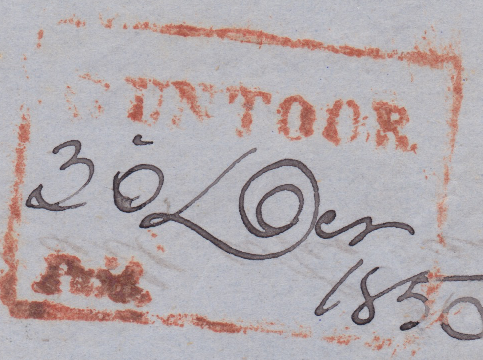 HG 3 handstamp from Guntoor