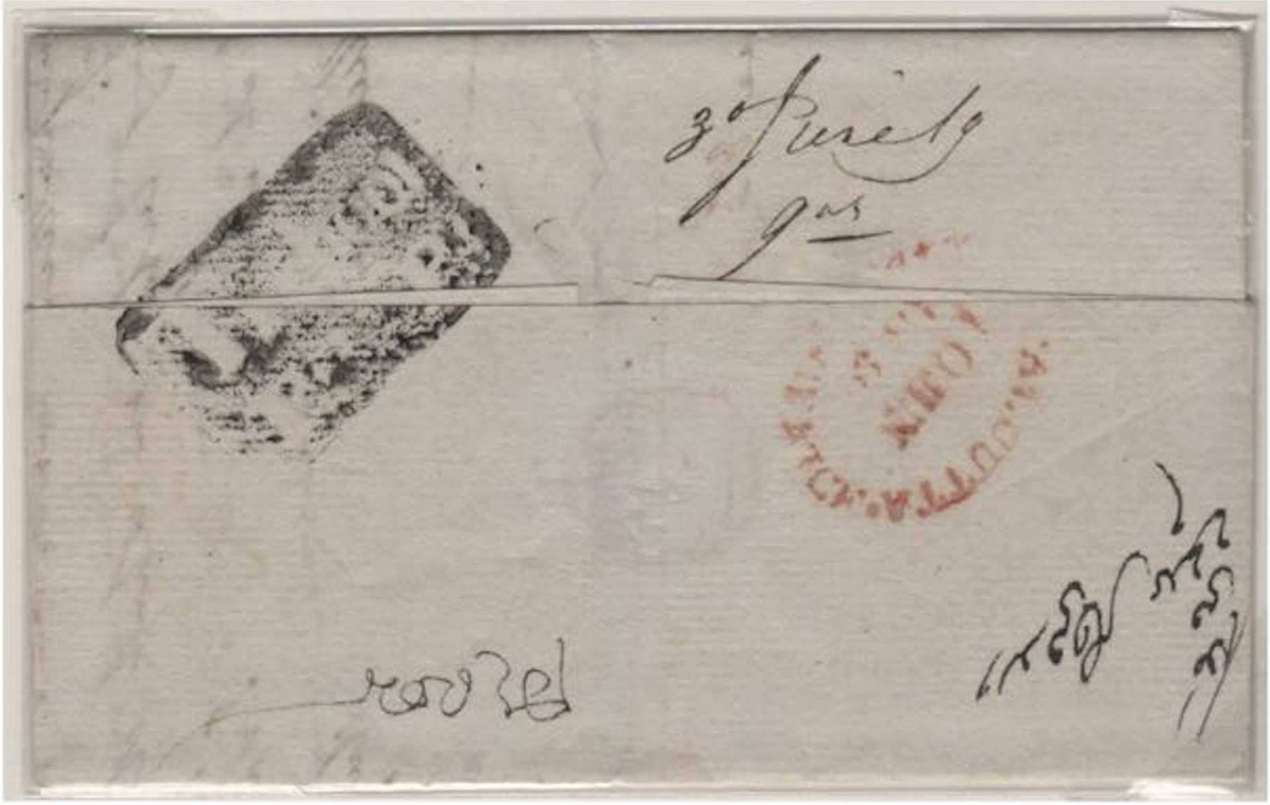 1819 Tirhoot HG A pre stamp cover — COV-767