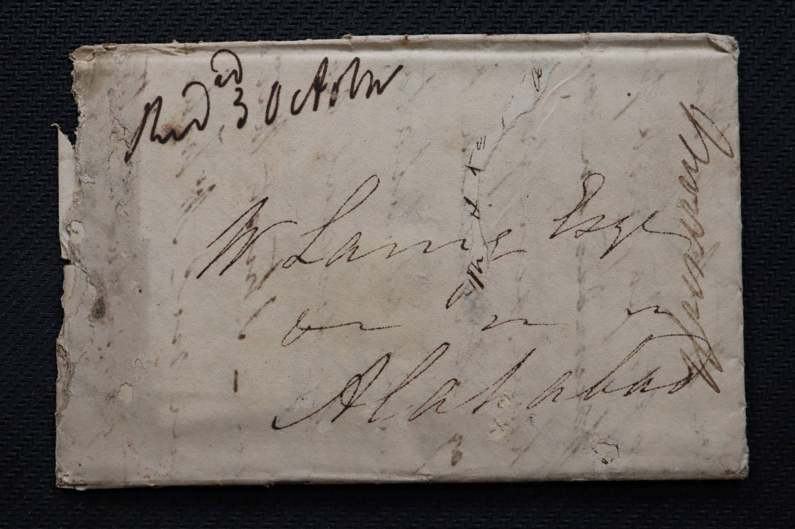 Patna HG 6 pre stamp cover — back (COV-3543)