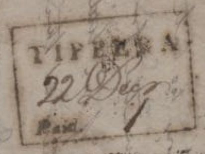HG 4 handstamp from Tipperah