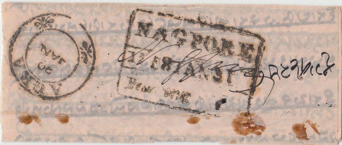 Nagpore HG 6 pre stamp cover — COV-4833