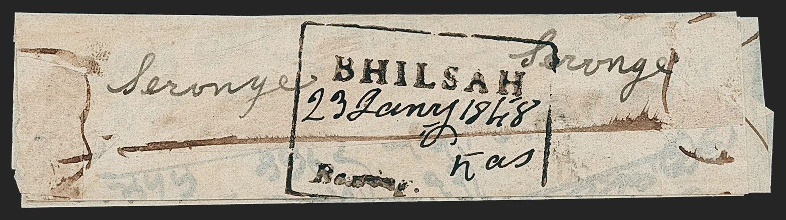 Bhilsa HG 1 pre stamp cover — COV-13