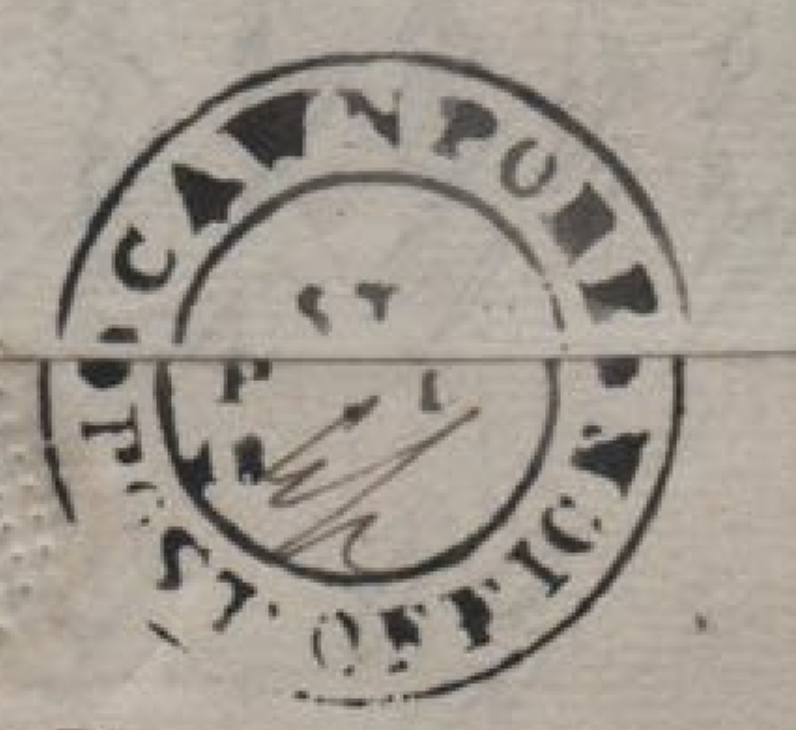 HG 4 handstamp from Cawnpore