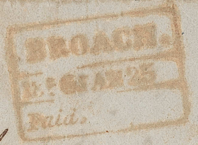 HG 3 handstamp from Broach