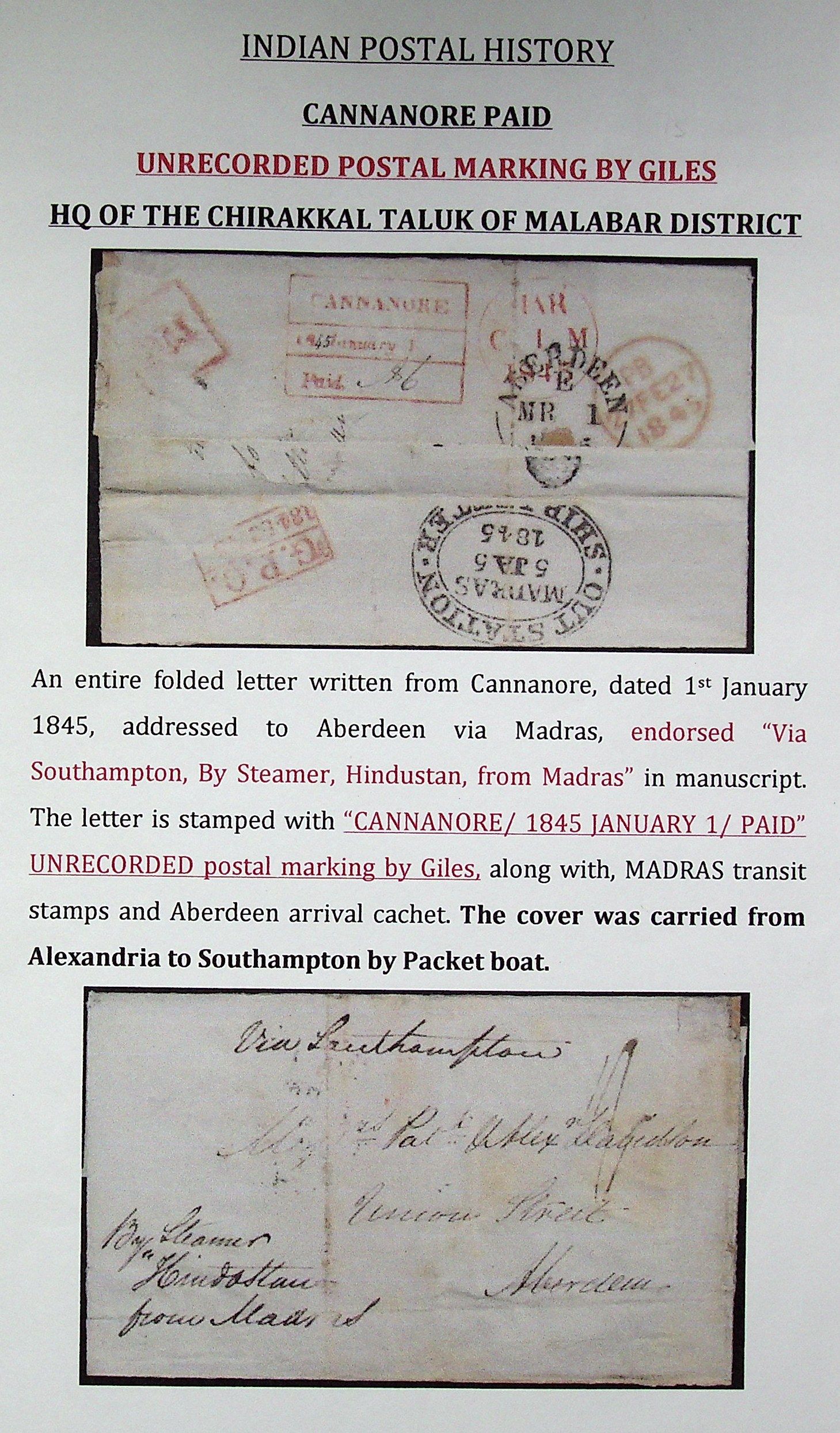 Cannanore HG 5 pre stamp cover — scan 4 (COV-3643)