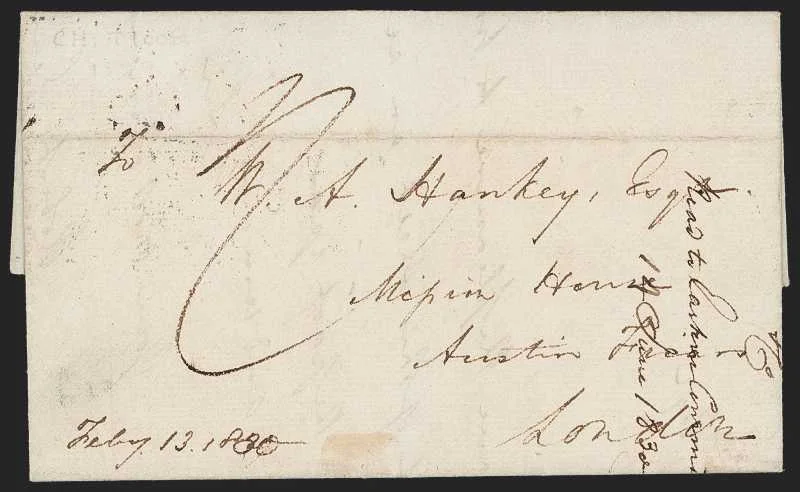 Chittoor HG 3 pre stamp cover — back (COV-391)