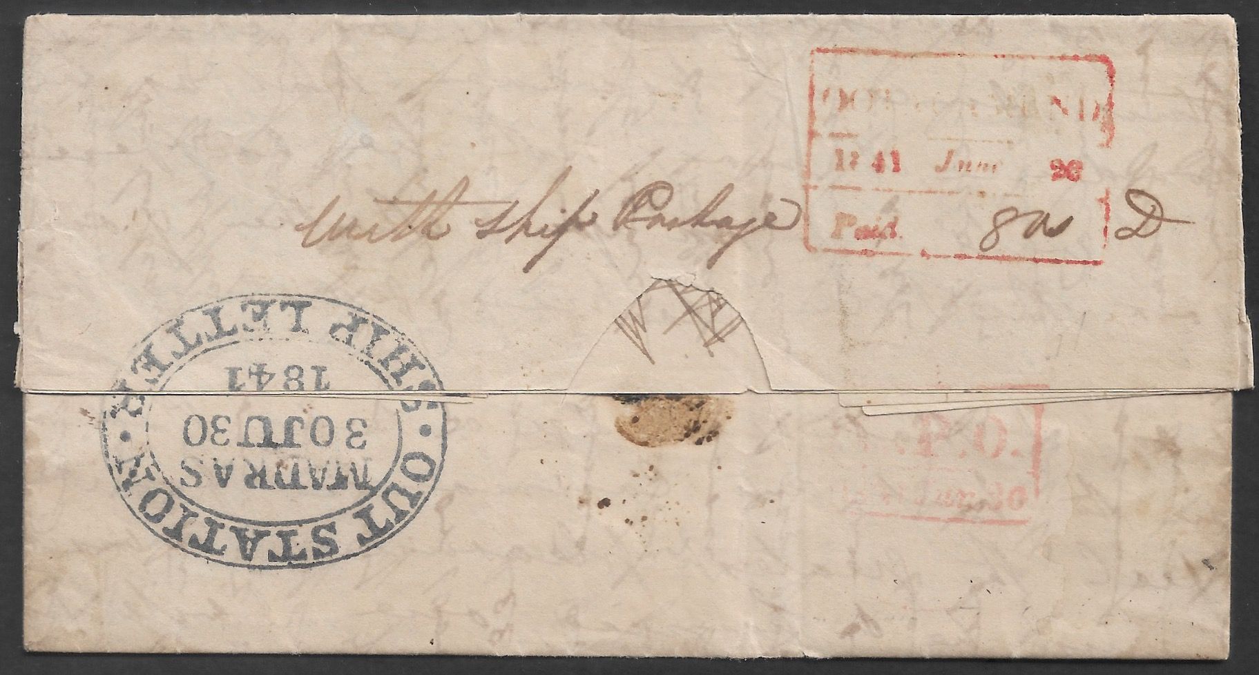 Ootacamund HG 4 pre stamp cover — scan 2 (COV-3942)
