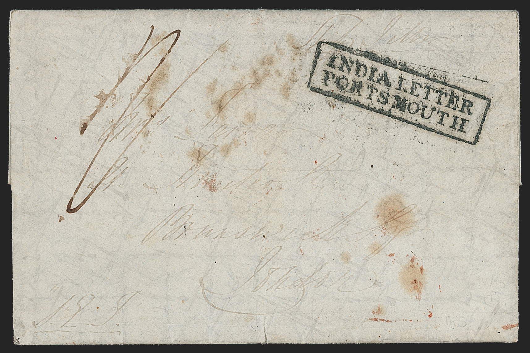 Pre-stamp cover of India — Bishauth HG 1, scan 2 (COV-5344)