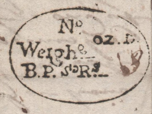 SD1 handstamp from Calcutta