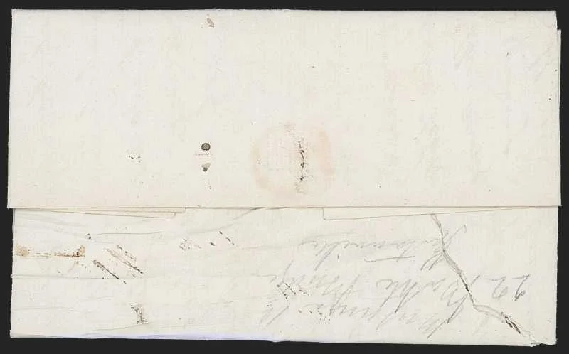 Khandala HG 1 pre stamp cover — back (COV-259)