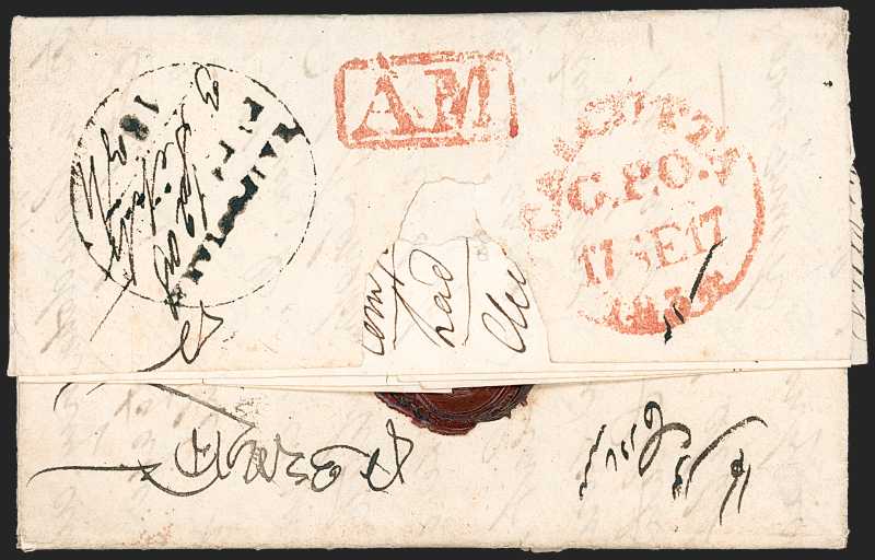 1834 Rajputana HG 3 pre stamp cover — COV-686