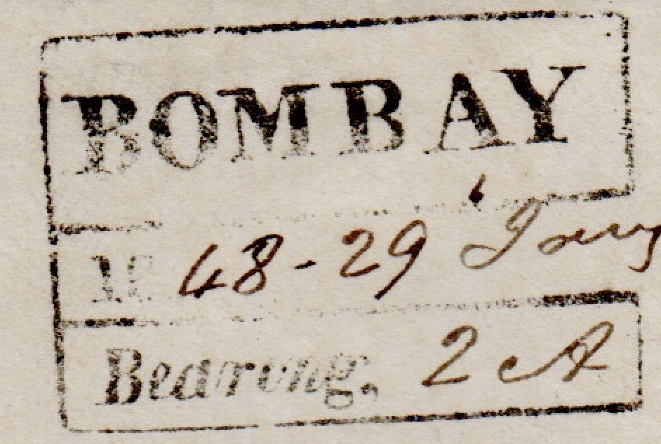 Bombay HG 20 handstamp