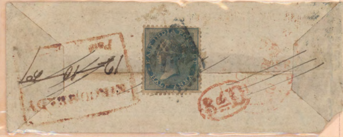 12 October 1860 Kircumbady HG 1 pre stamp cover — COV-4287