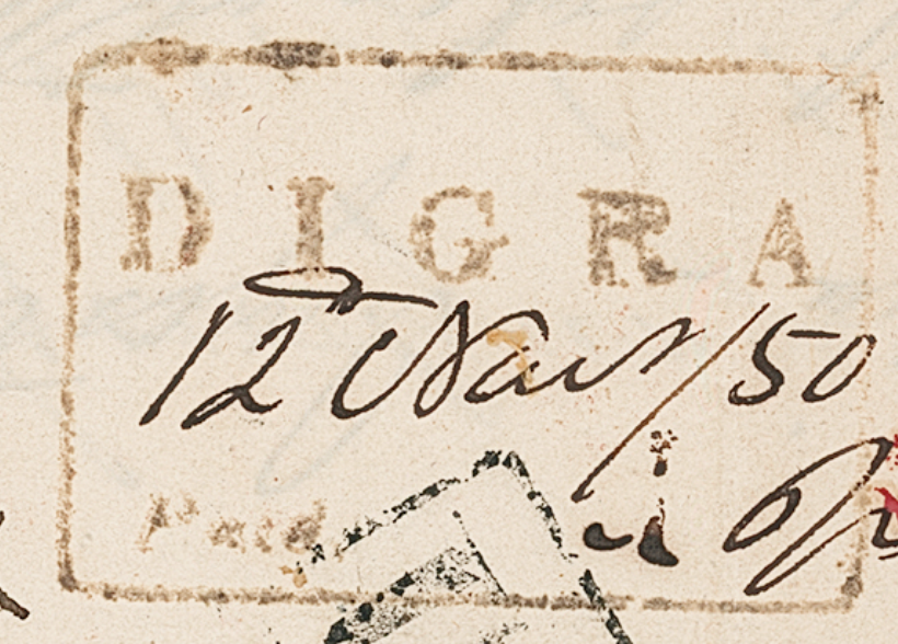 HG 1 handstamp from Digra