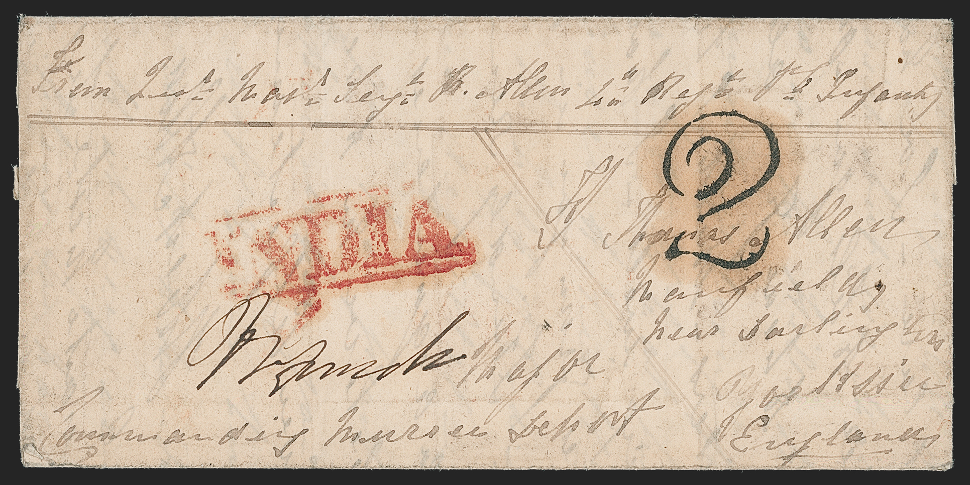 Pre-stamp cover of India — Murree HG 1, scan 2 (COV-5303)
