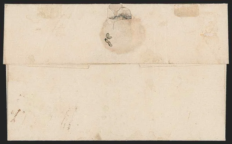 Palamcotah HG 2 pre stamp cover — back (COV-103)