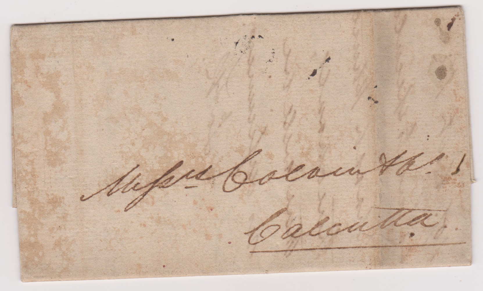 Futtyghur HG 1 pre stamp cover — back (COV-4012)