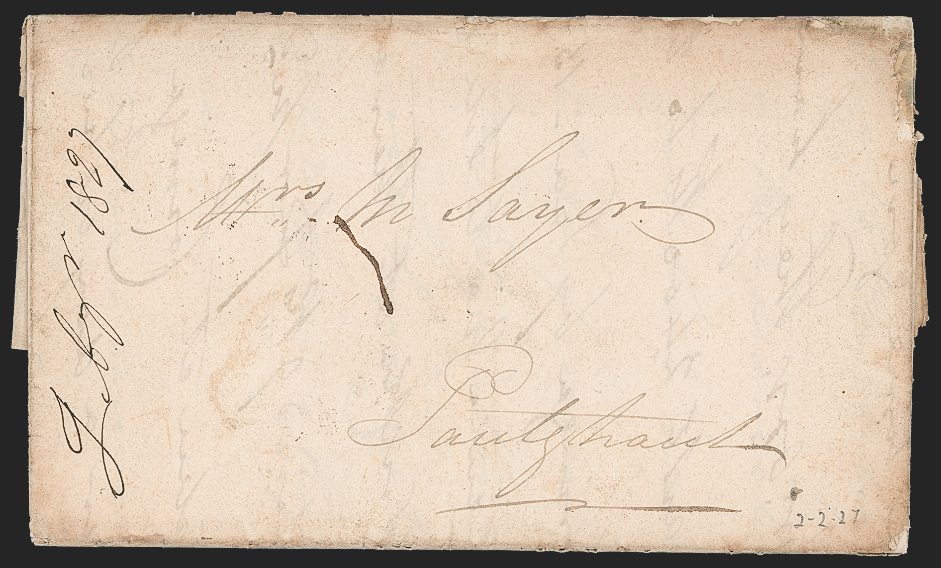Pre-stamp cover of India — Ongole HG 1, scan 2 (COV-5307)