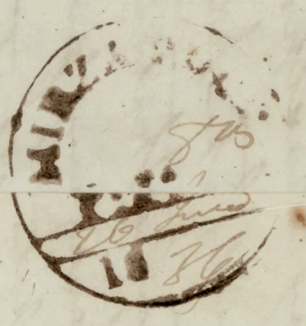 HG 2 handstamp from Mirzapore