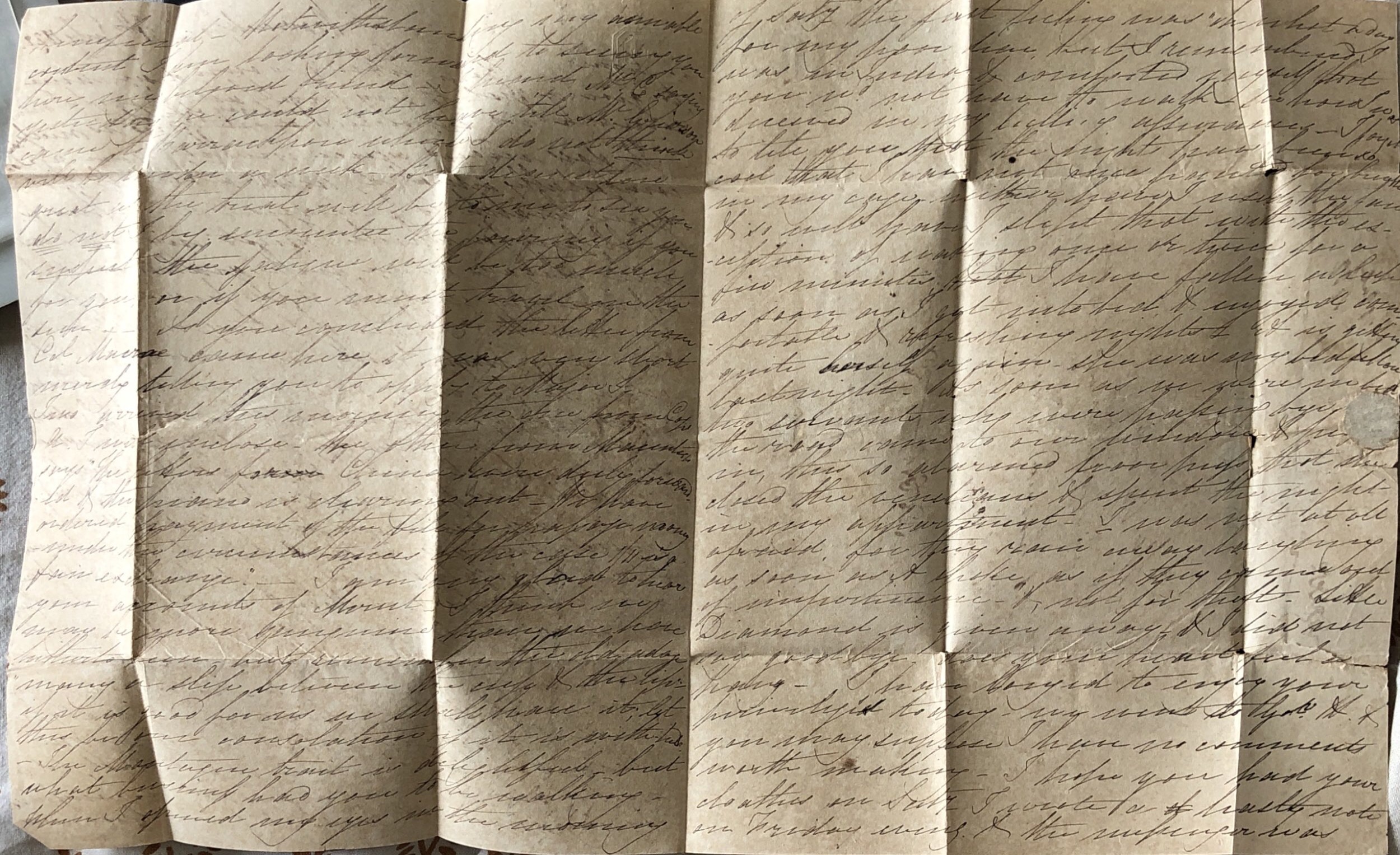 Barrackpore HG 1 pre stamp cover — front (COV-4261)