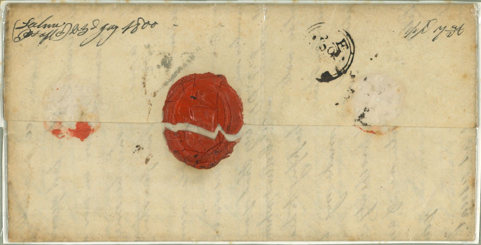 1800 Salem MN 1 pre stamp cover — COV-2661