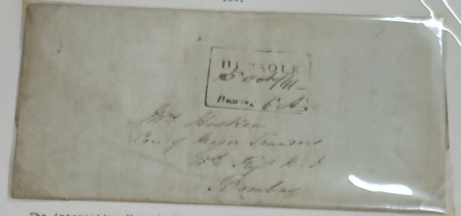 5 March 1841 Hursole HG 2 pre stamp cover — COV-2746