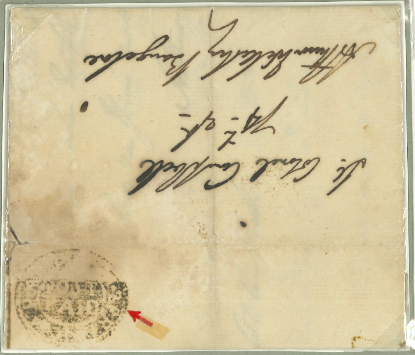 11 December 1799 Seringapatam HG 1 pre stamp cover — COV-2660