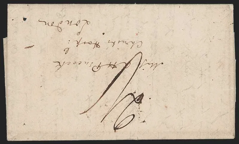 Tipperah HG 4 pre stamp cover — back (COV-447)