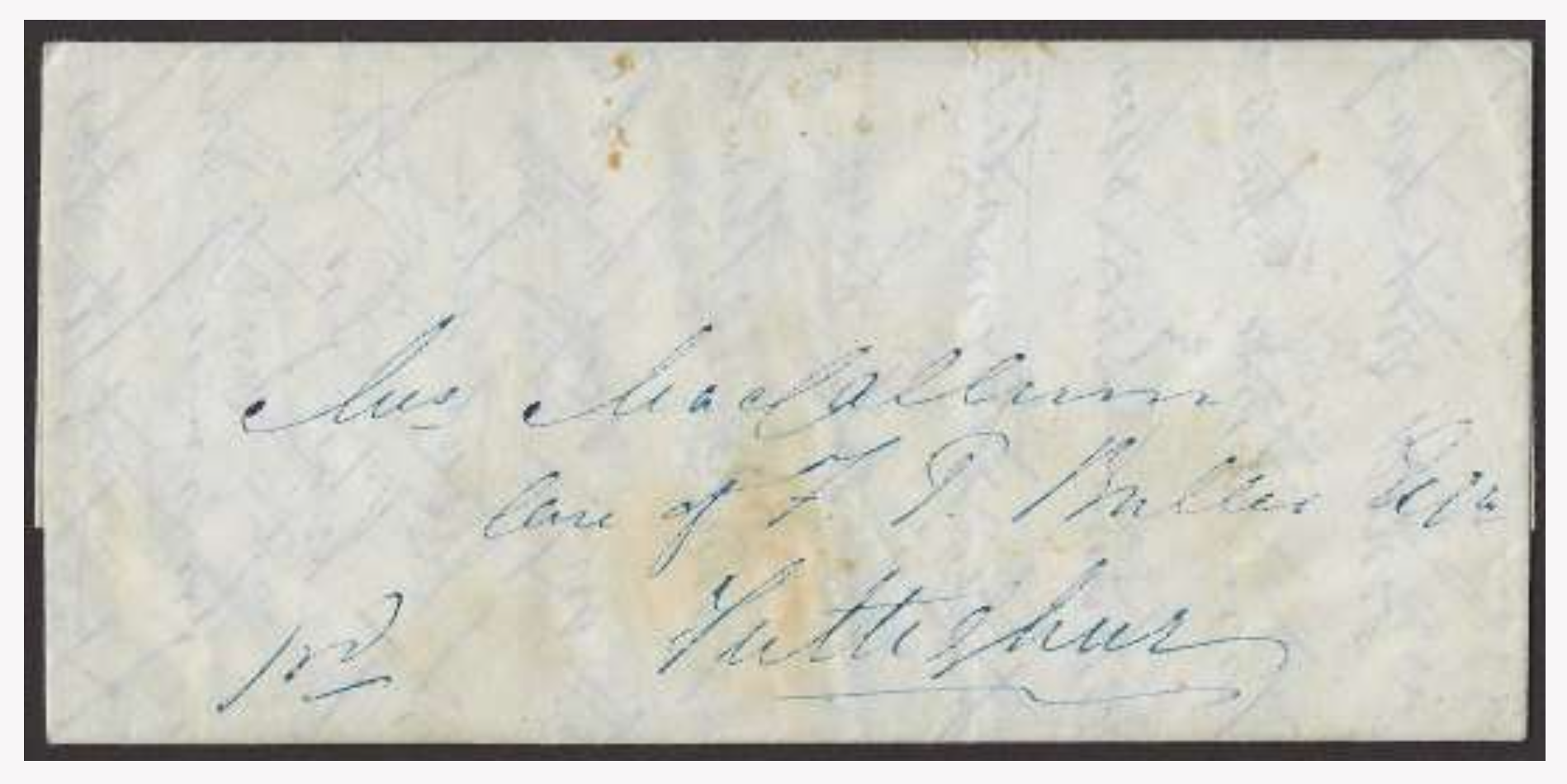 Shahjahanpore HG 2 pre stamp cover — back (COV-2882)