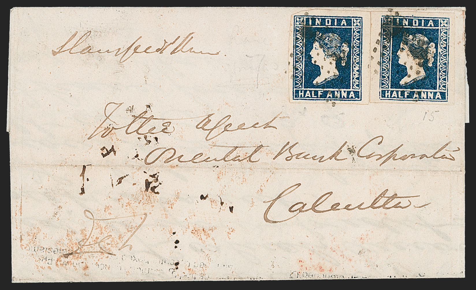 Cuttack HG 3 pre stamp cover — back (COV-2673)