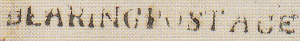 HG 3 handstamp from Calcutta