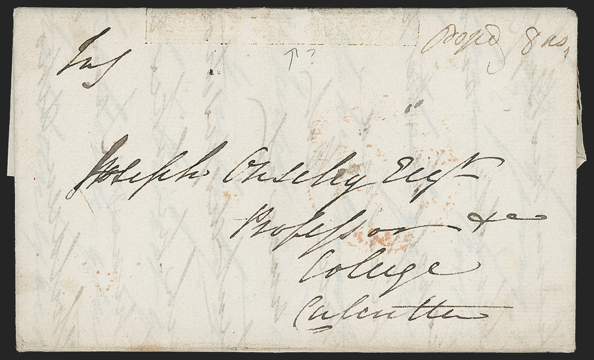 Pre-stamp cover of India — Benares HG 3, scan 2 (COV-5248)