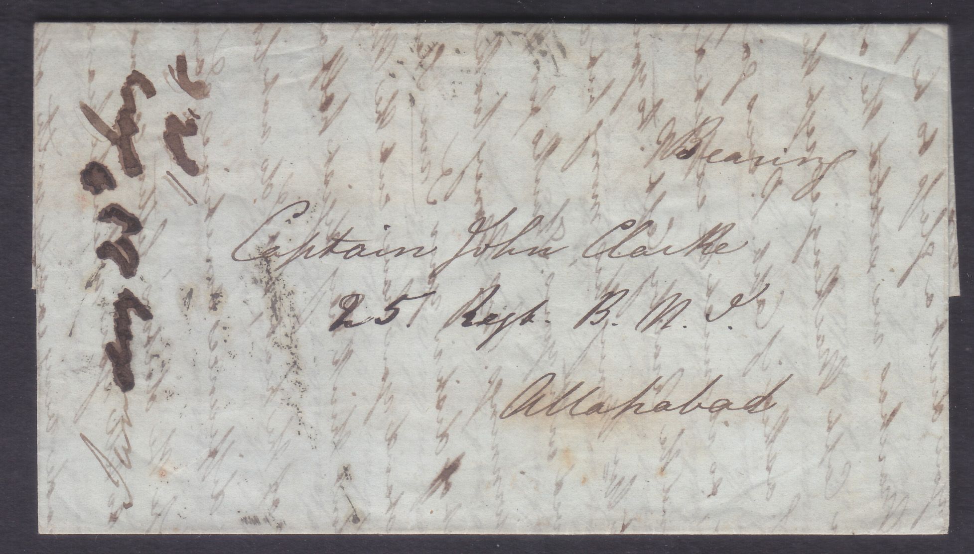 Mirzapore HG 9 pre stamp cover — scan 2 (COV-3745)