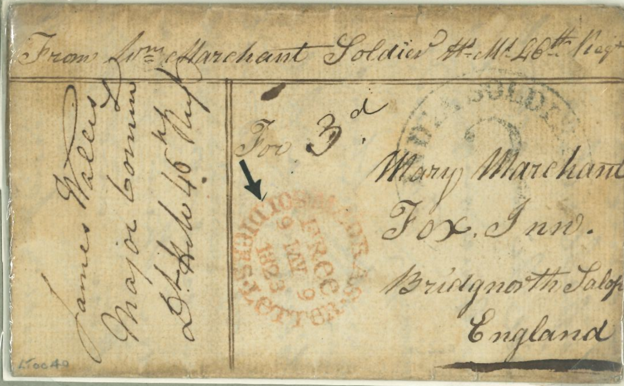 9 May 1823 Madras SD10 pre stamp cover — COV-2669