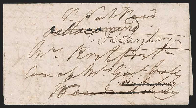 Poondy HG 2 pre stamp cover — back (COV-492)
