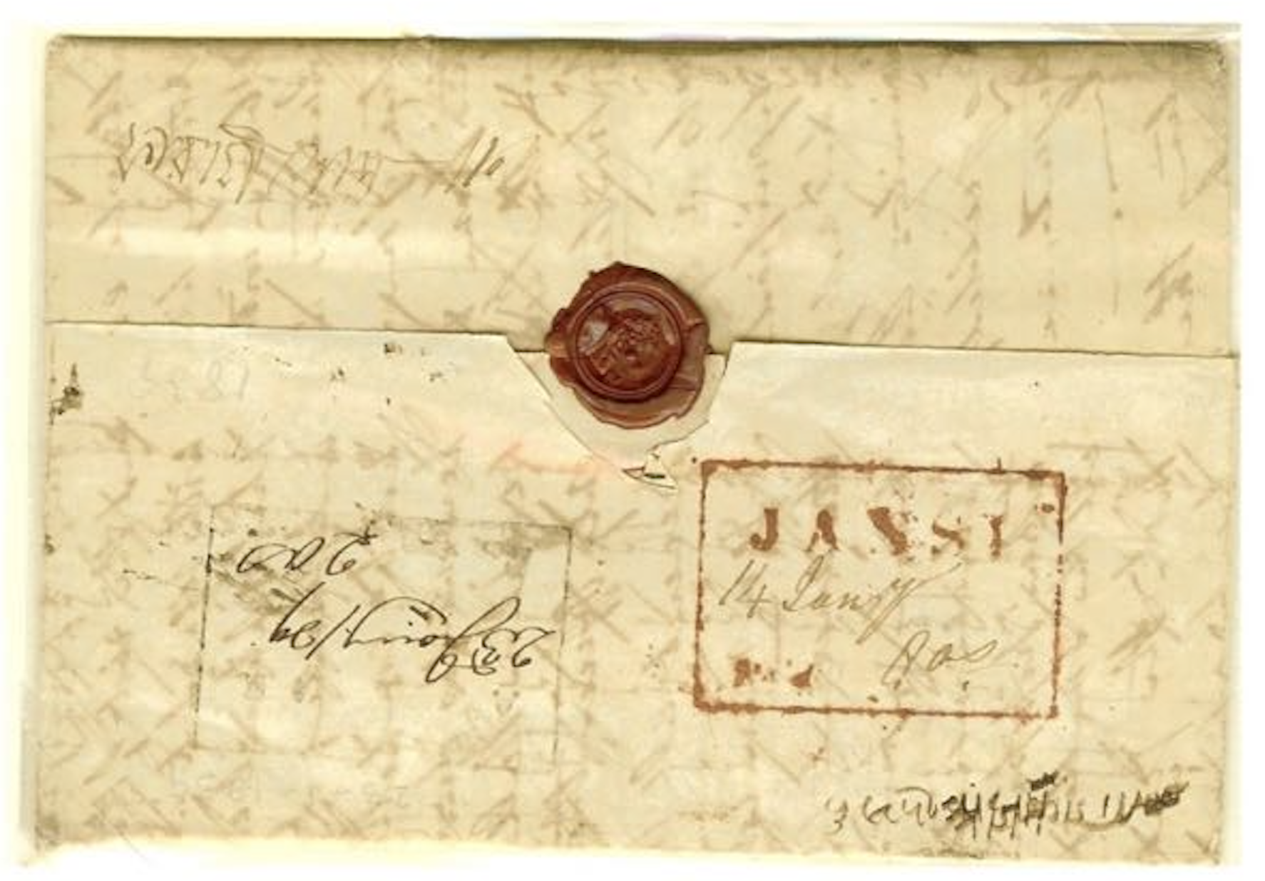 23 January 1839 Azimgurh HG 5 pre stamp cover — COV-791