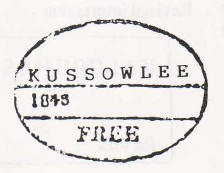 HG 4 handstamp from Kussowlee