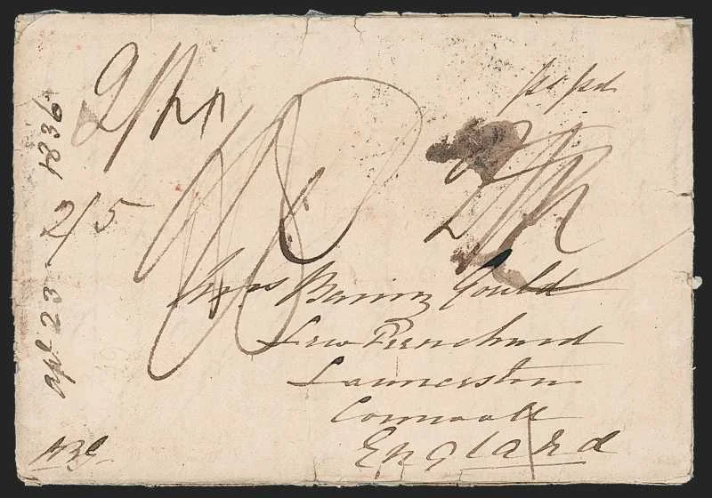 Kamptee HG 2 pre stamp cover — back (COV-252)