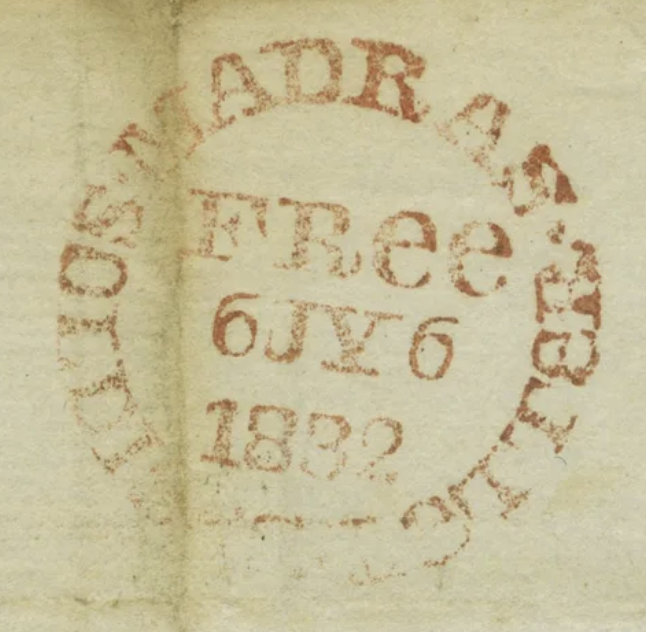 Madras SD10 handstamp